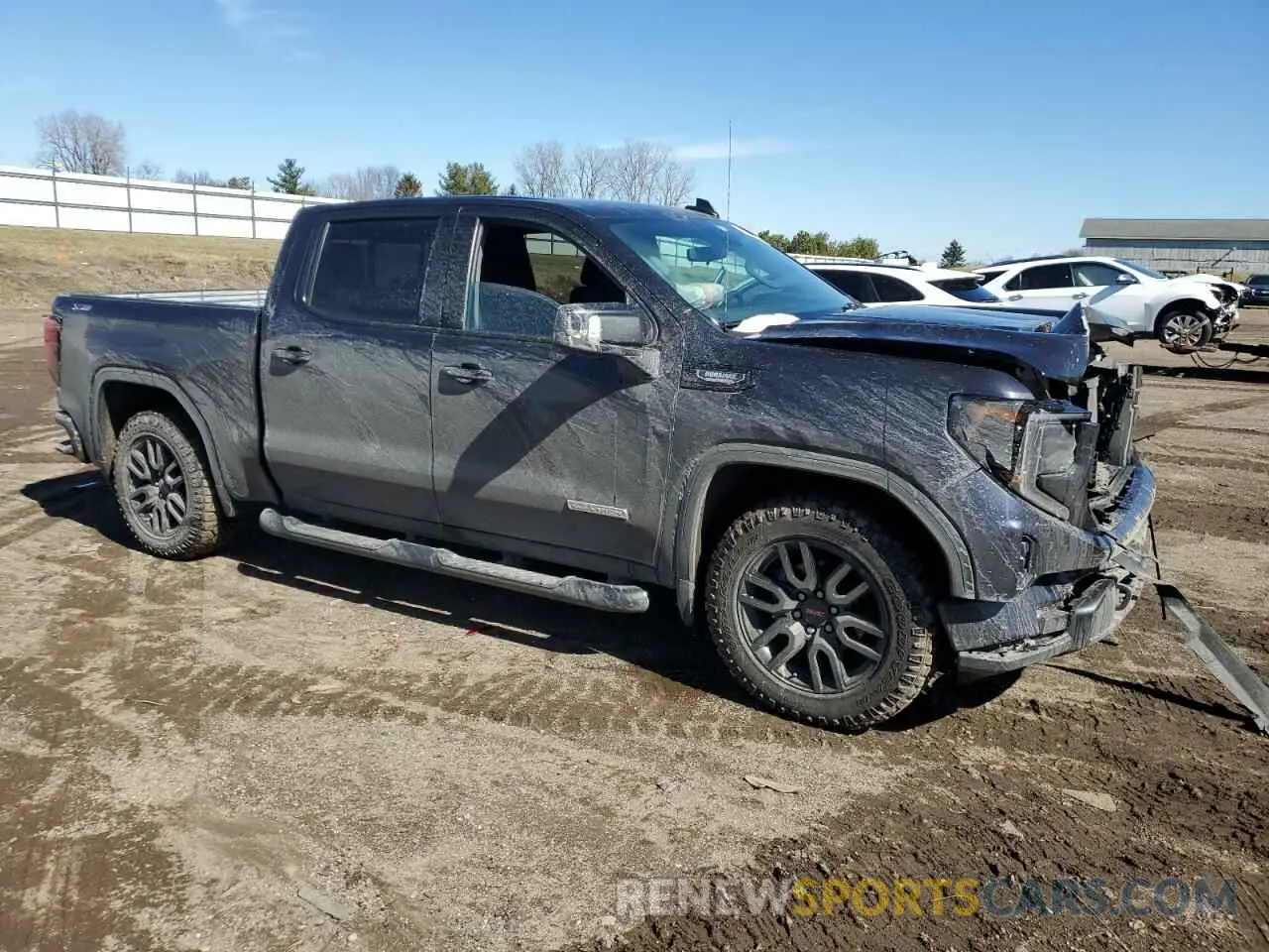 4 fotografías del automóvil dañado 3GTUUCET1NG564494 GMC SIERRA 2022