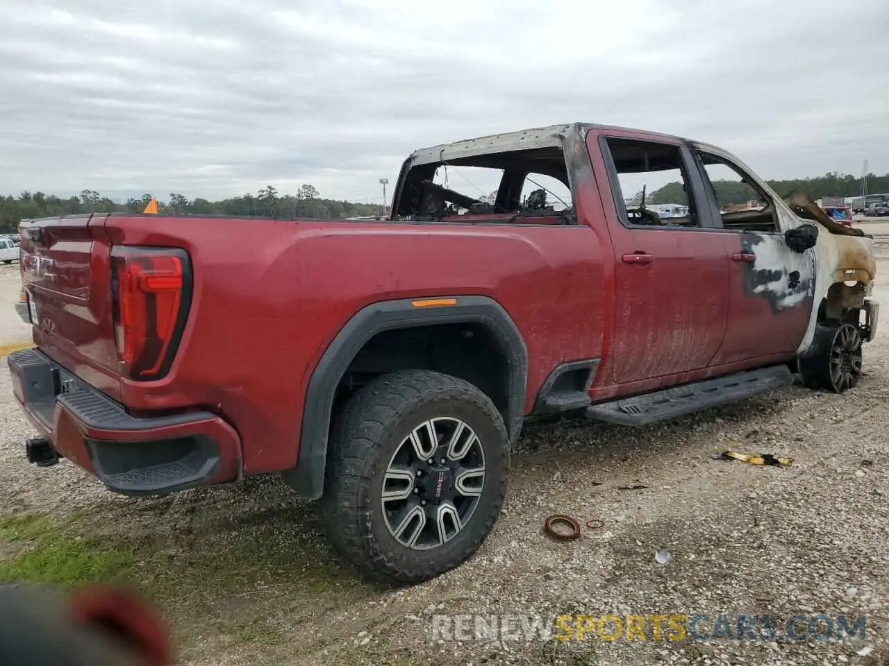 3 fotografías del automóvil dañado 1GT49PEY9PF110793 GMC SIERRA 2023