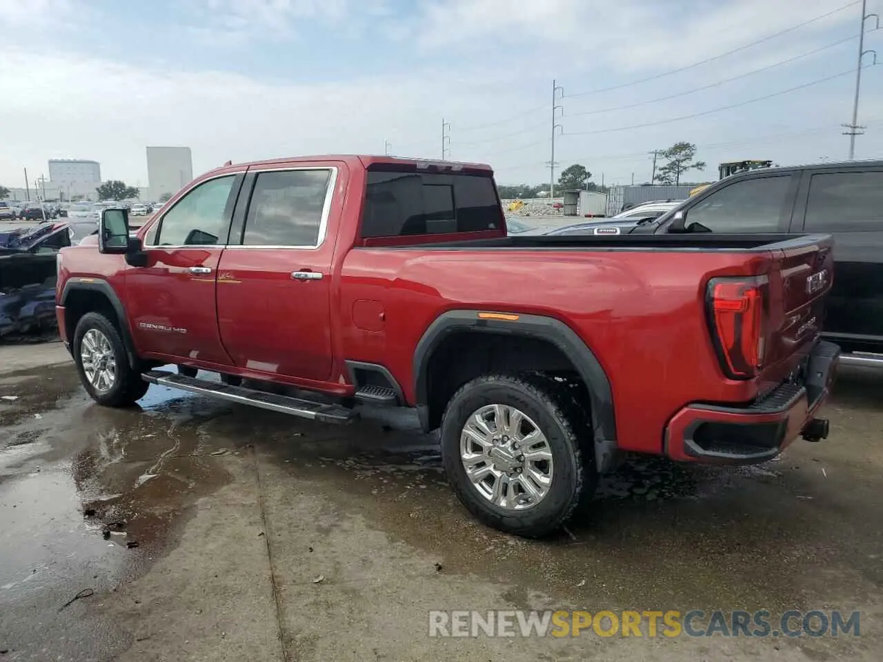 2 fotografías del automóvil dañado 1GT49REY4PF109482 GMC SIERRA 2023
