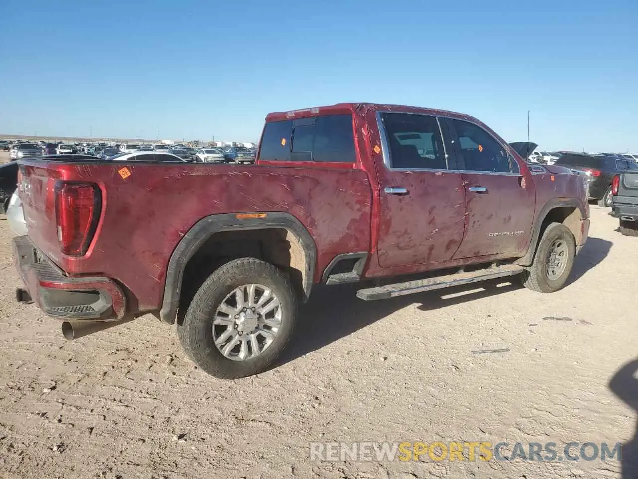 3 fotografías del automóvil dañado 1GT49REY6PF181834 GMC SIERRA 2023