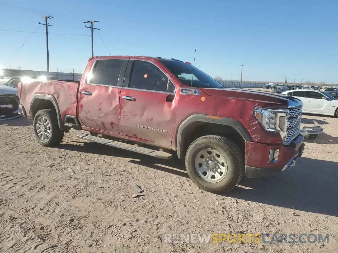 4 fotografías del automóvil dañado 1GT49REY6PF181834 GMC SIERRA 2023