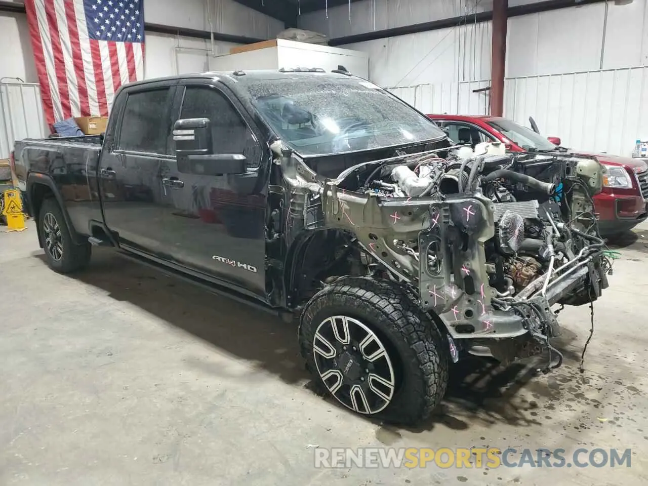 4 fotografías del automóvil dañado 1GT49VEY4PF154771 GMC SIERRA 2023