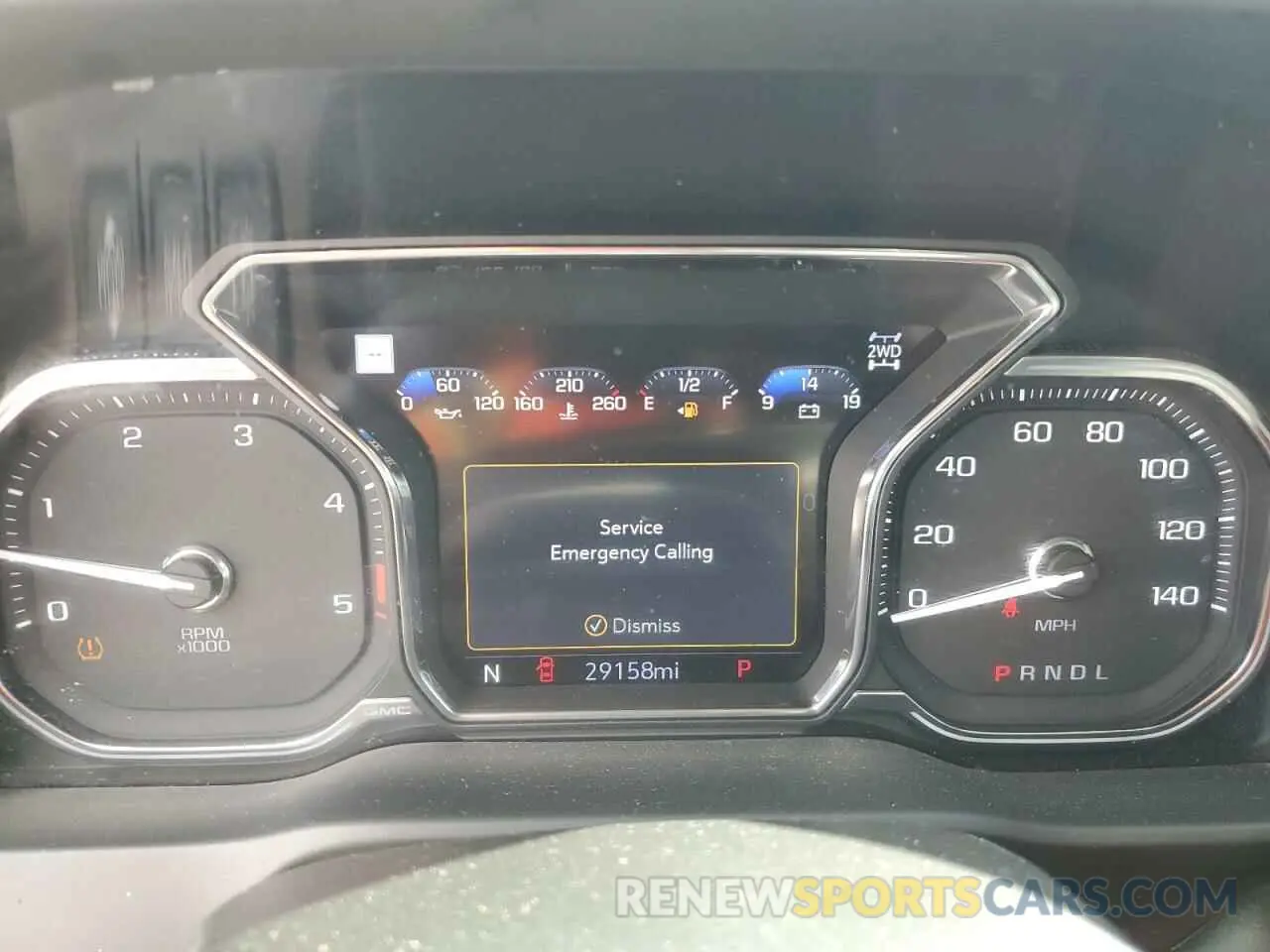 9 fotografías del automóvil dañado 1GT49WEY5PF143445 GMC SIERRA 2023