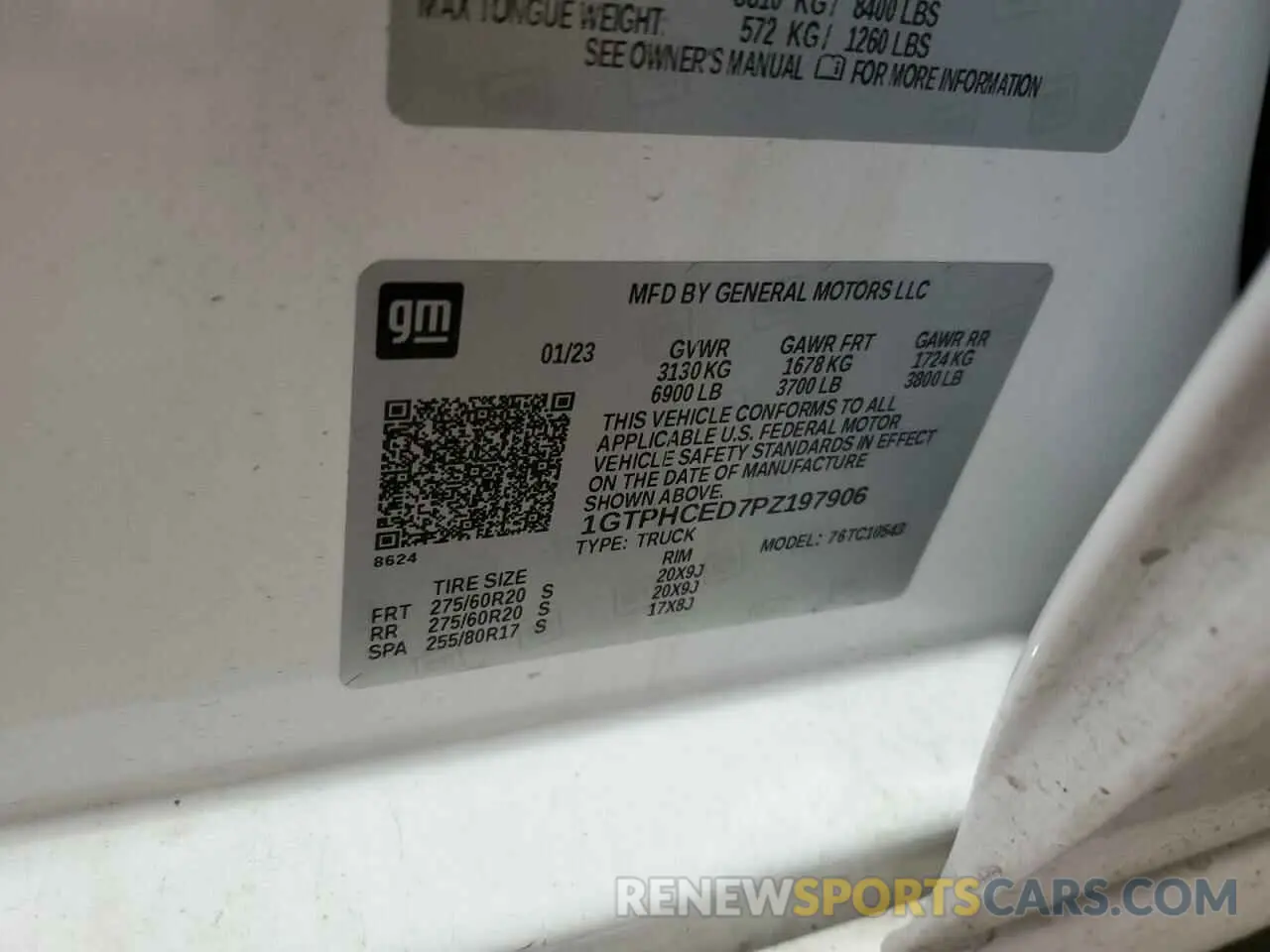 12 fotografías del automóvil dañado 1GTPHCED7PZ197906 GMC SIERRA 2023