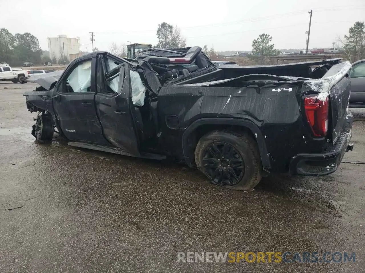 2 fotografías del automóvil dañado 1GTPUCEK1PZ117218 GMC SIERRA 2023