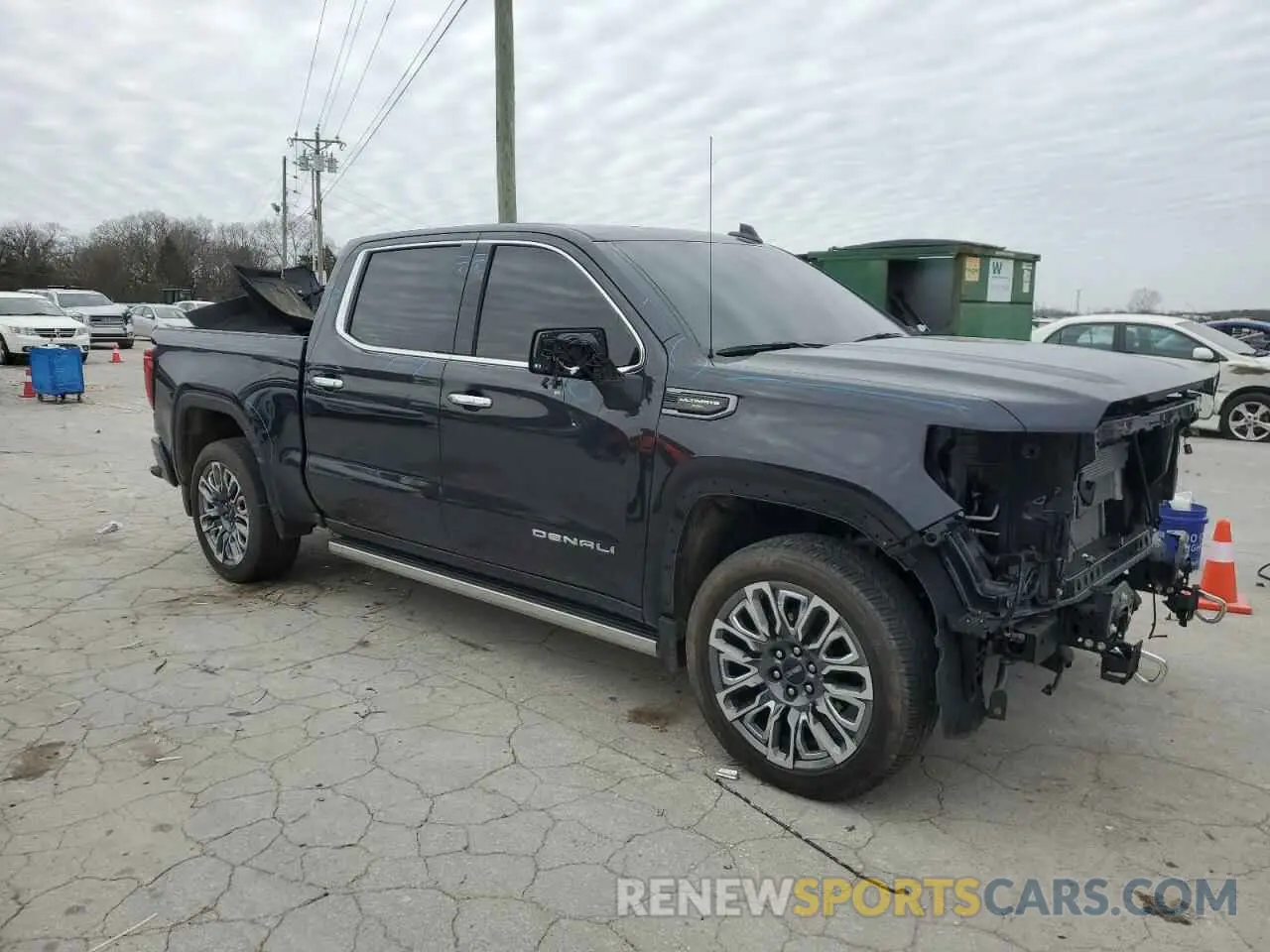 4 fotografías del automóvil dañado 1GTUUHEL8PZ268422 GMC SIERRA 2023