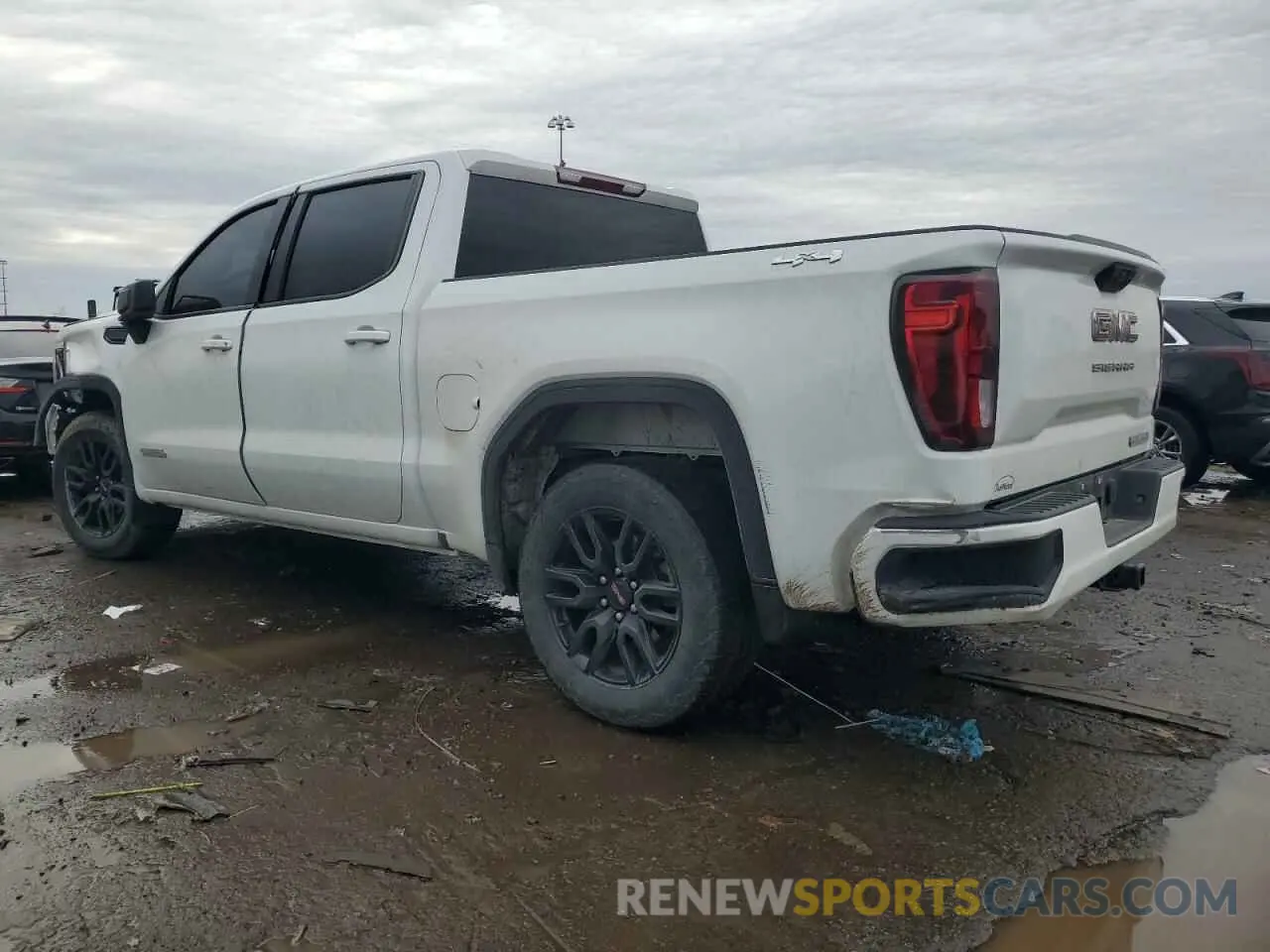 2 fotografías del automóvil dañado 3GTPUJEK5PG137279 GMC SIERRA 2023
