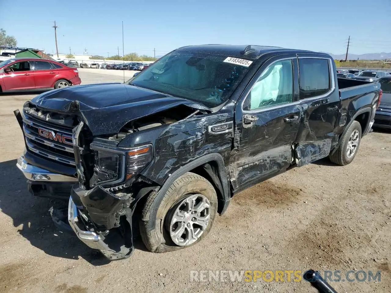 1 fotografías del automóvil dañado 3GTUUBED7PG271544 GMC SIERRA 2023