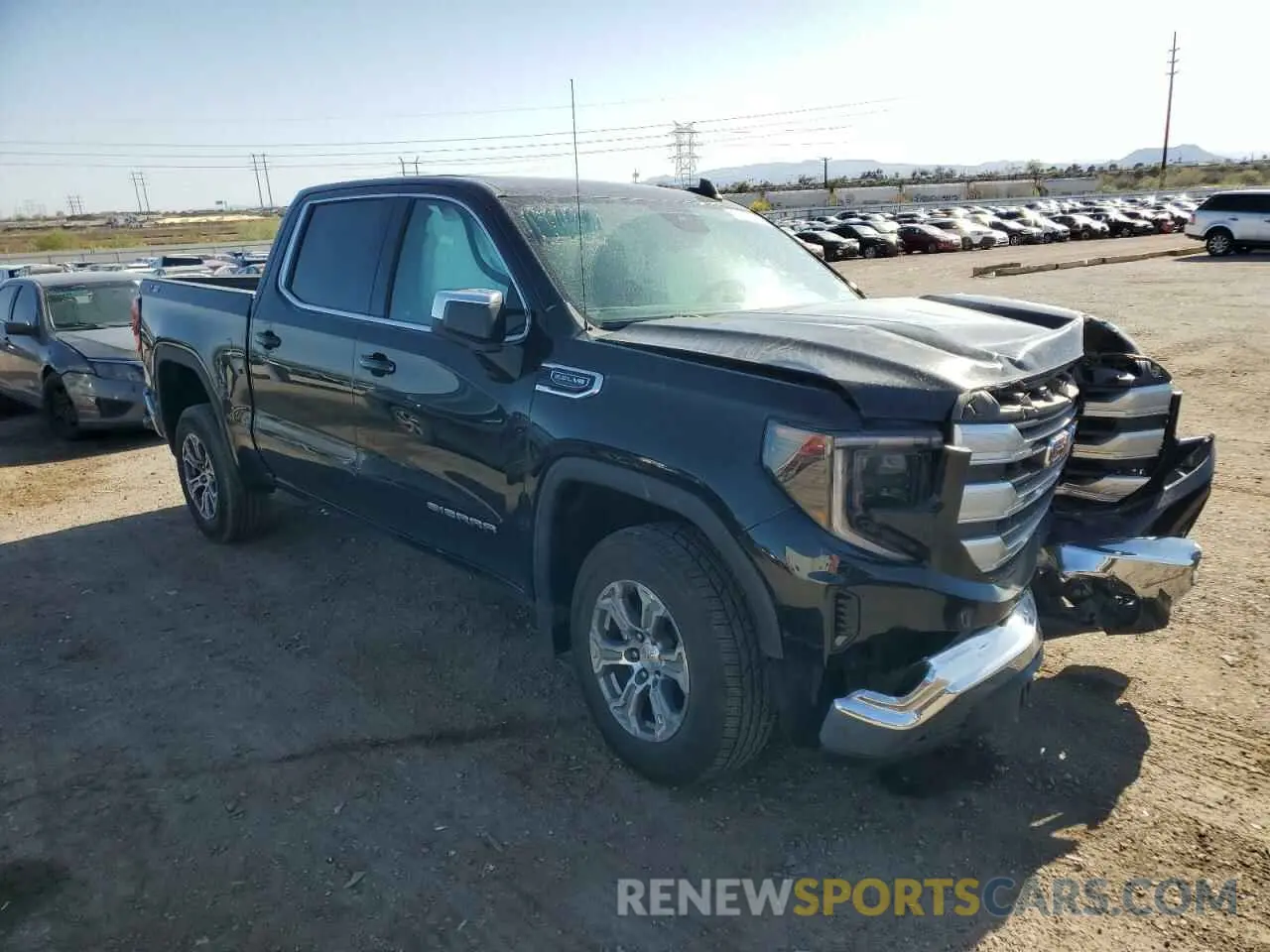 4 fotografías del automóvil dañado 3GTUUBED7PG271544 GMC SIERRA 2023