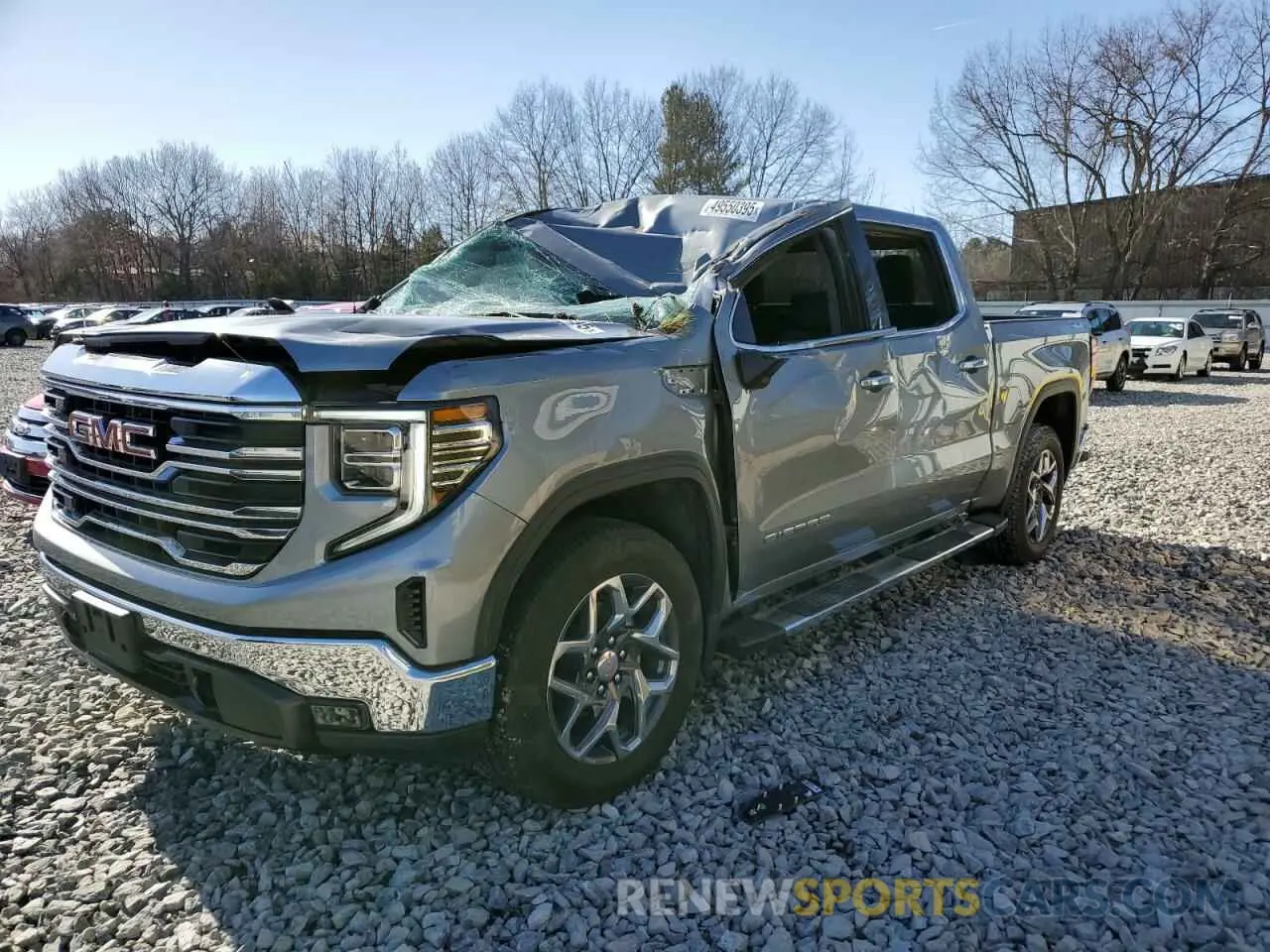 1 fotografías del automóvil dañado 3GTUUDEL9PG314283 GMC SIERRA 2023