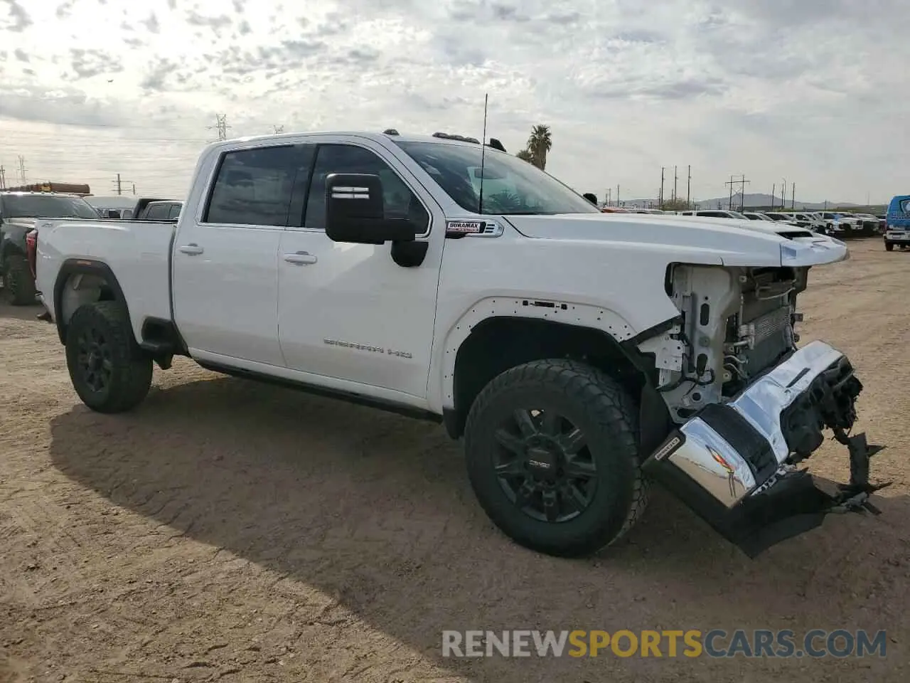 4 fotografías del automóvil dañado 1GT49MEY1RF208587 GMC SIERRA 2024