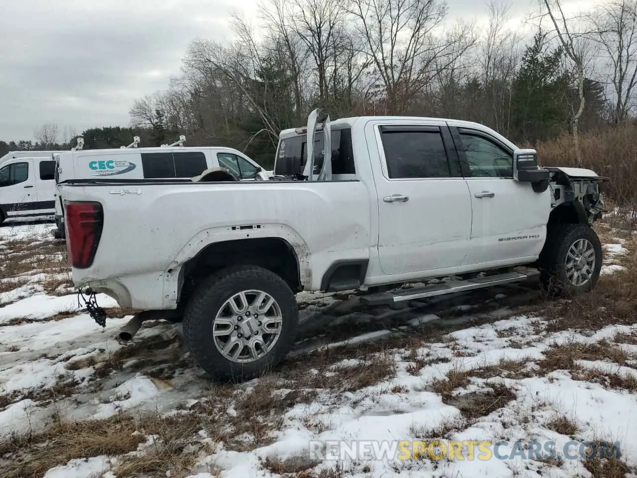 3 fotografías del automóvil dañado 1GT49NE72RF276703 GMC SIERRA 2024
