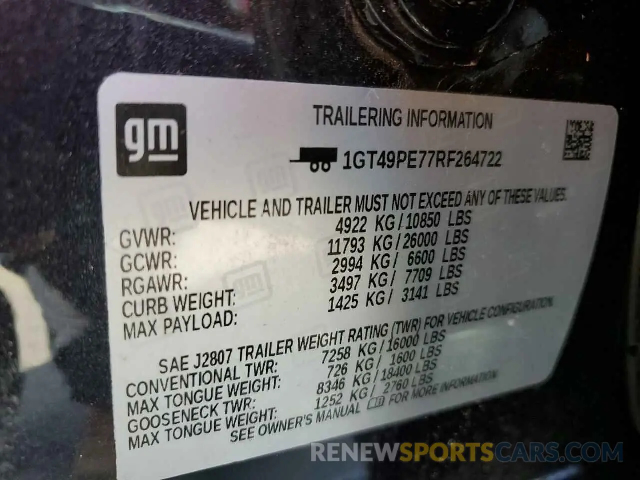 12 fotografías del automóvil dañado 1GT49PE77RF264722 GMC SIERRA 2024