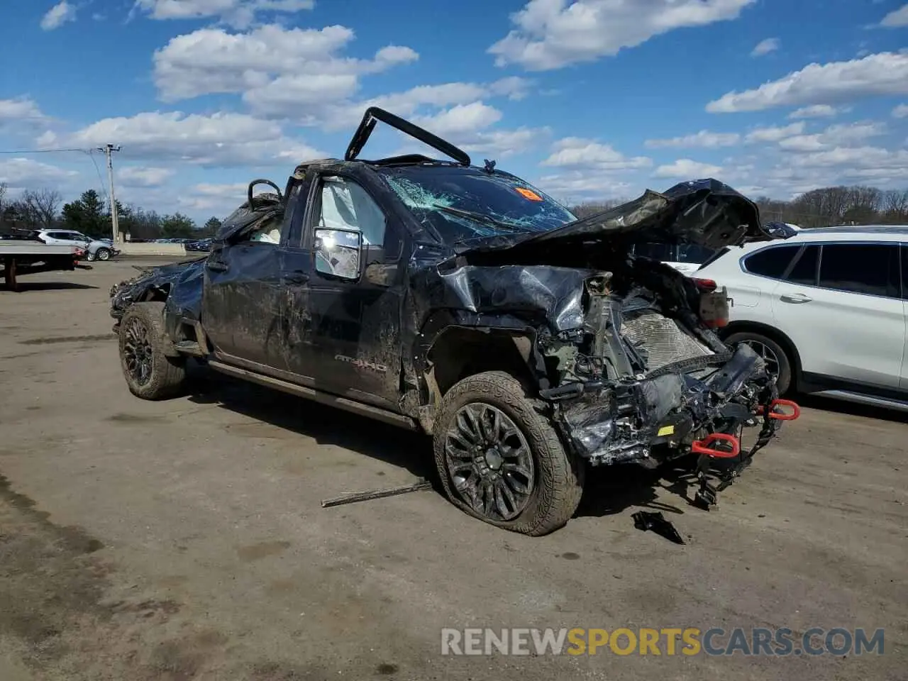 4 fotografías del automóvil dañado 1GT49PE77RF264722 GMC SIERRA 2024
