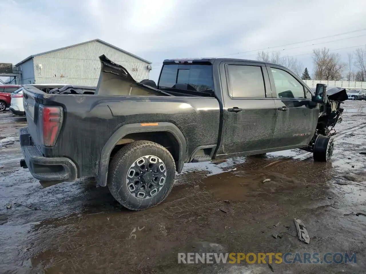 3 fotografías del automóvil dañado 1GT49PE77RF351813 GMC SIERRA 2024