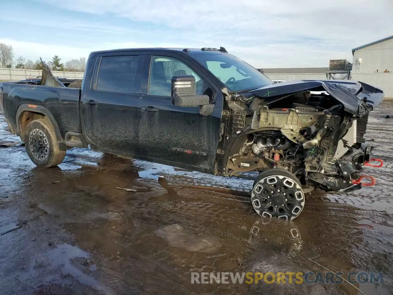 4 fotografías del automóvil dañado 1GT49PE77RF351813 GMC SIERRA 2024