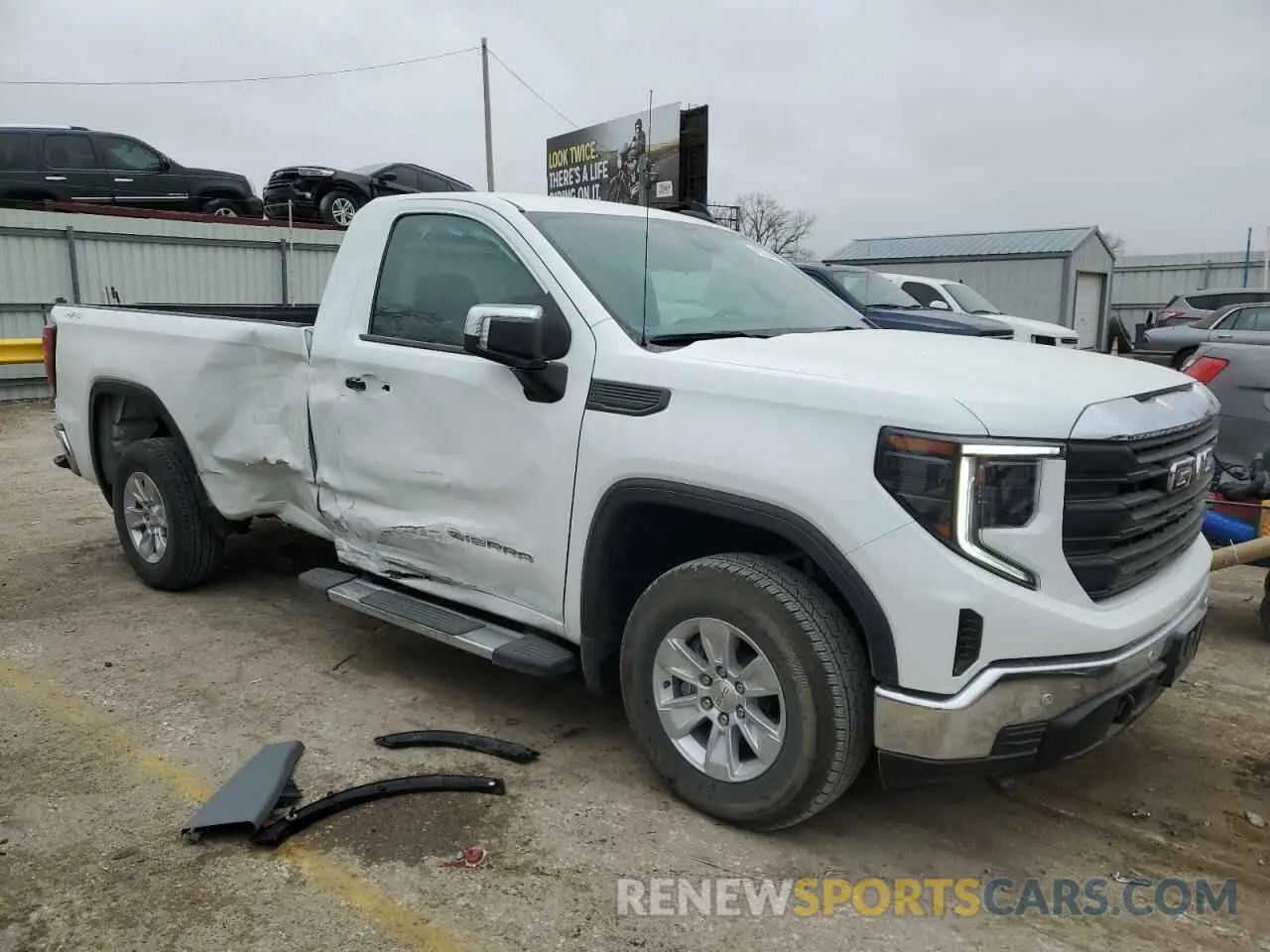 4 fotografías del automóvil dañado 3GTNUAED8RG389622 GMC SIERRA 2024