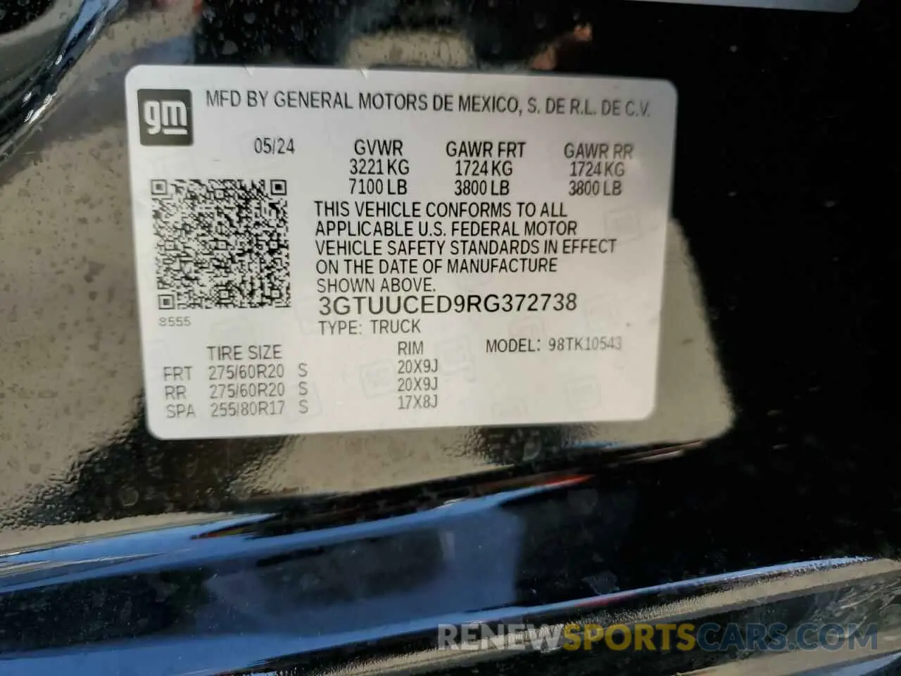13 fotografías del automóvil dañado 3GTUUCED9RG372738 GMC SIERRA 2024