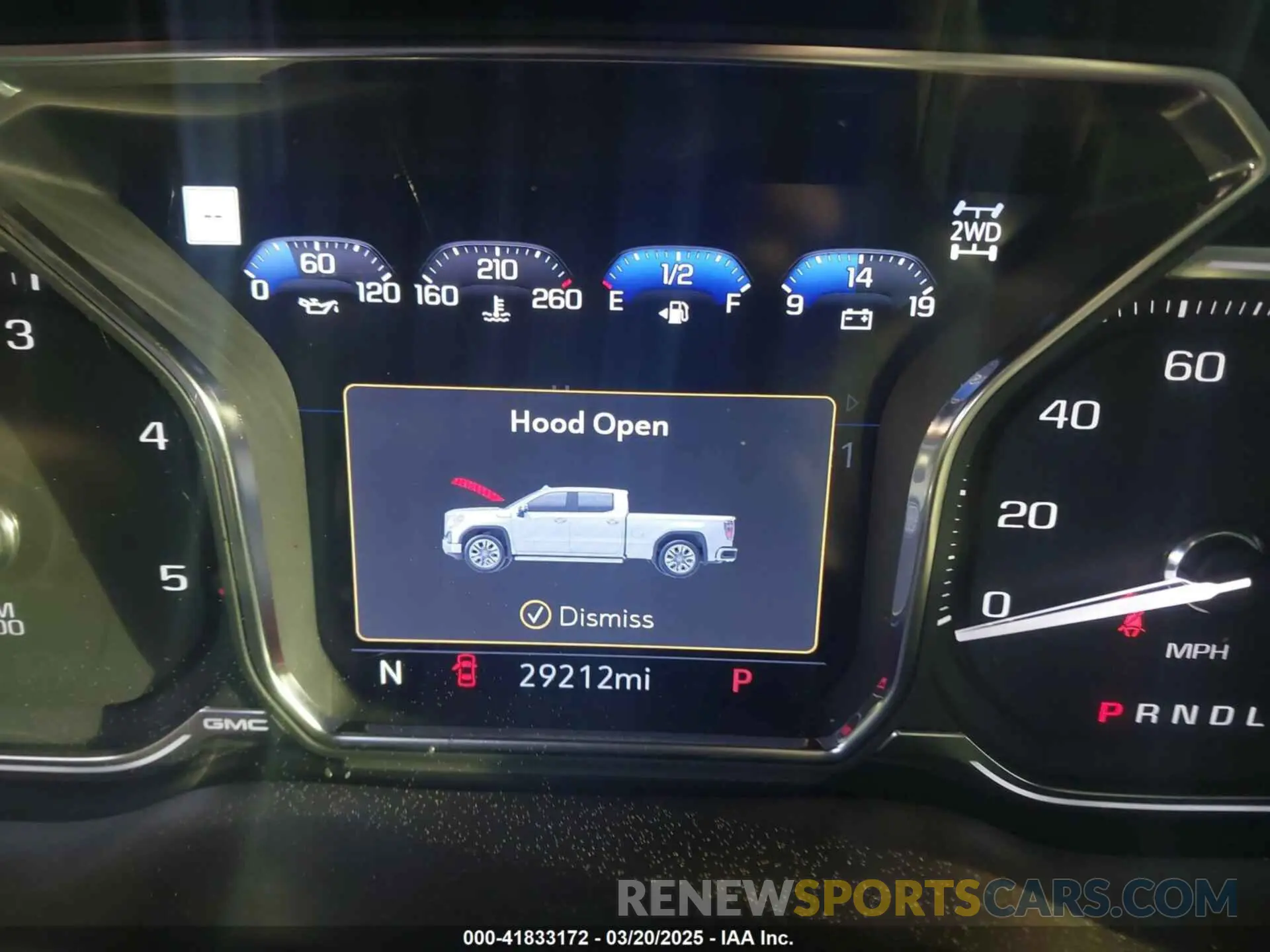 5 fotografías del automóvil dañado 1GT49REY4LF308414 GMC SIERRA 2500HD 2020