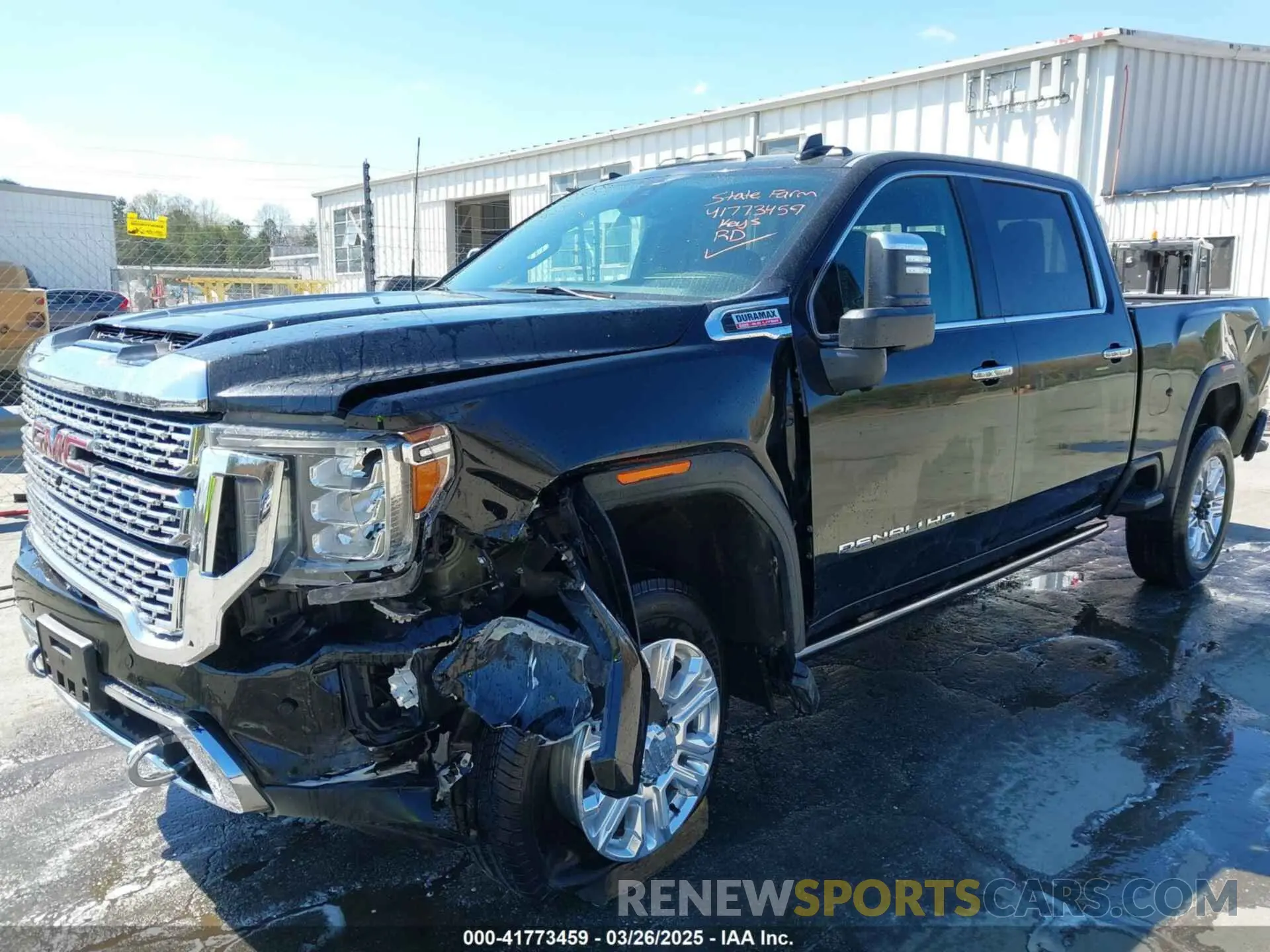11 fotografías del automóvil dañado 1GT49REY6MF161272 GMC SIERRA 2500HD 2021