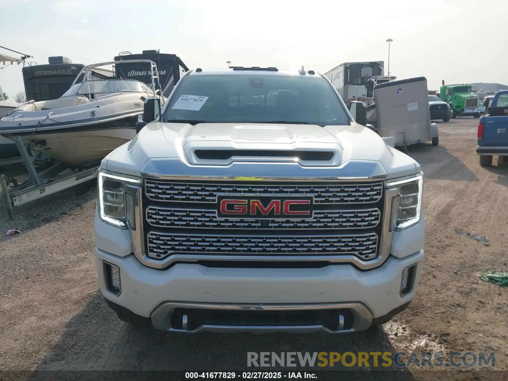 12 fotografías del automóvil dañado 1GT49REYXMF289367 GMC SIERRA 2500HD 2021