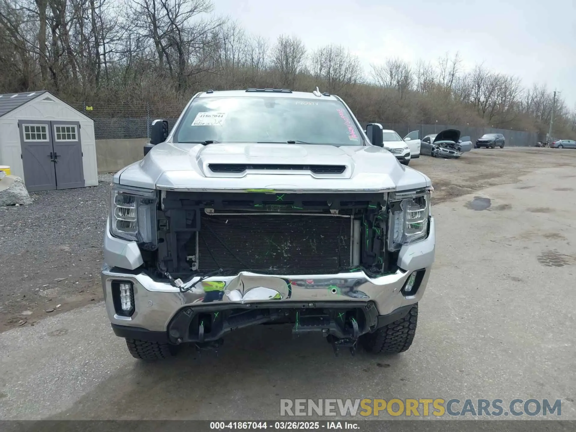 12 fotografías del automóvil dañado 1GT59NE71MF190814 GMC SIERRA 2500HD 2021