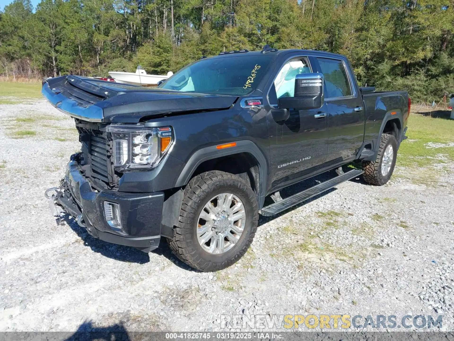 2 fotografías del automóvil dañado 1GT49REY0NF347293 GMC SIERRA 2500HD 2022