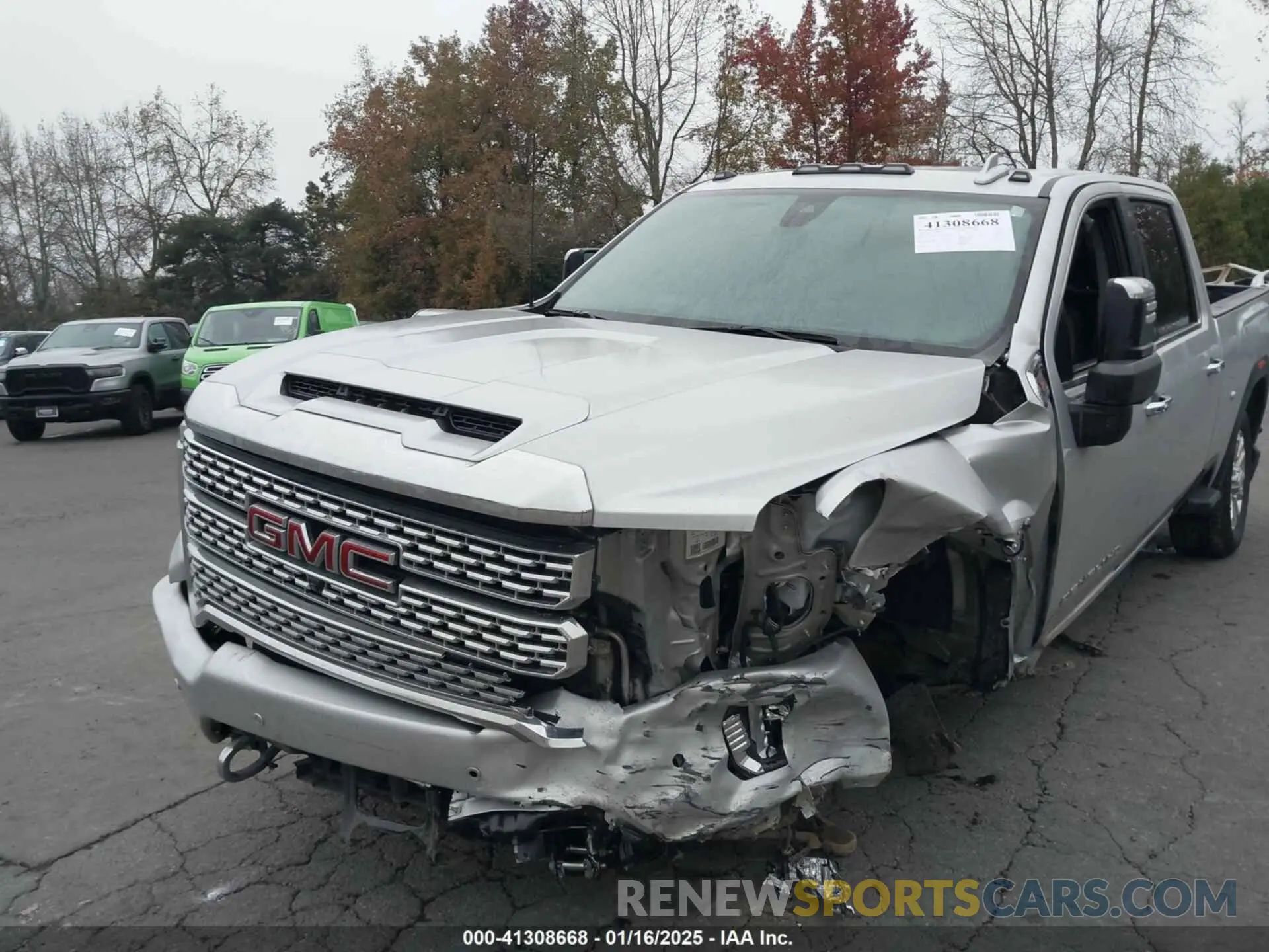 6 fotografías del automóvil dañado 1GT49WEY1PF220604 GMC SIERRA 3500HD 2023