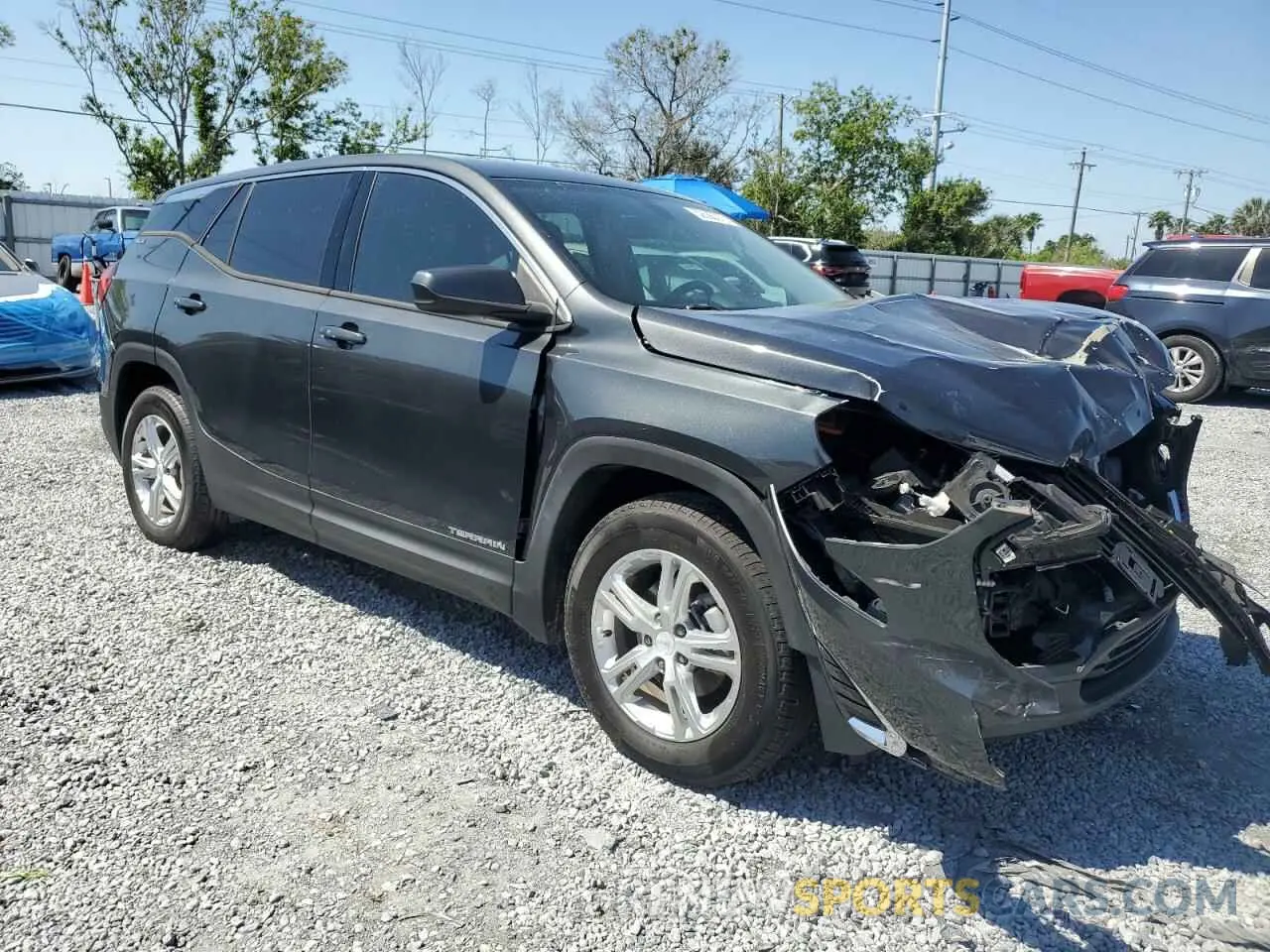 4 fotografías del automóvil dañado 3GKALMEV0KL172692 GMC TERRAIN 2019