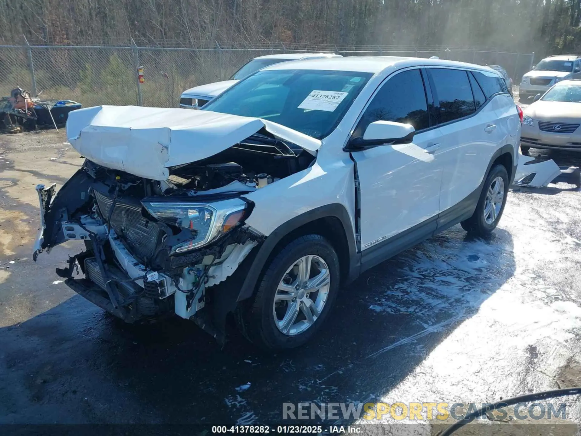 2 fotografías del automóvil dañado 3GKALMEV0KL194756 GMC TERRAIN 2019