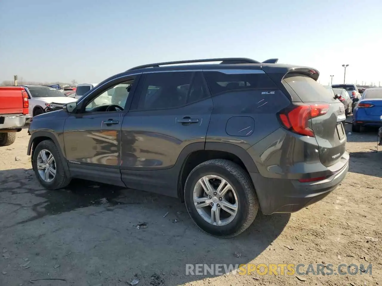 2 fotografías del automóvil dañado 3GKALMEV0KL239601 GMC TERRAIN 2019