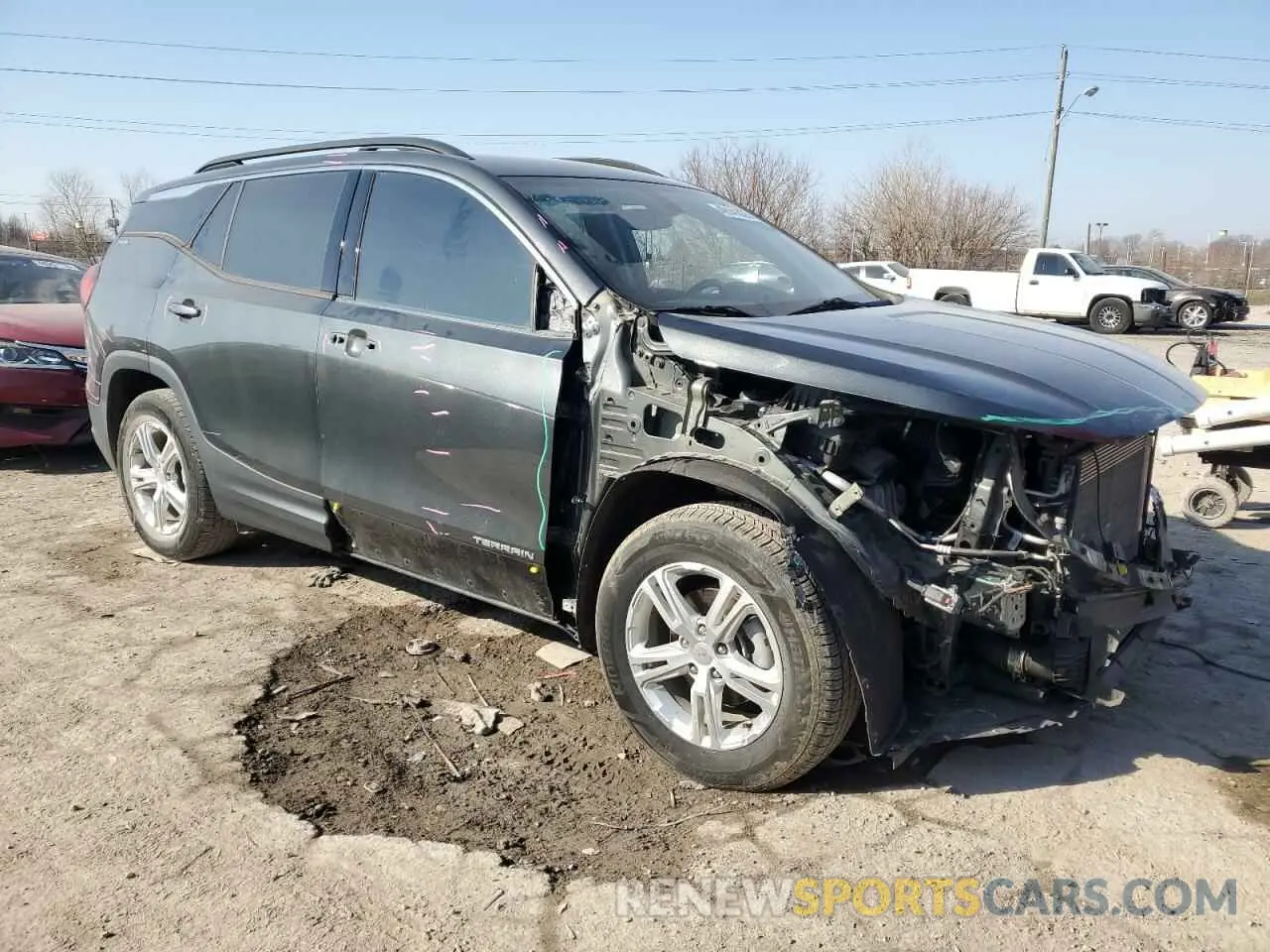 4 fotografías del automóvil dañado 3GKALMEV0KL239601 GMC TERRAIN 2019