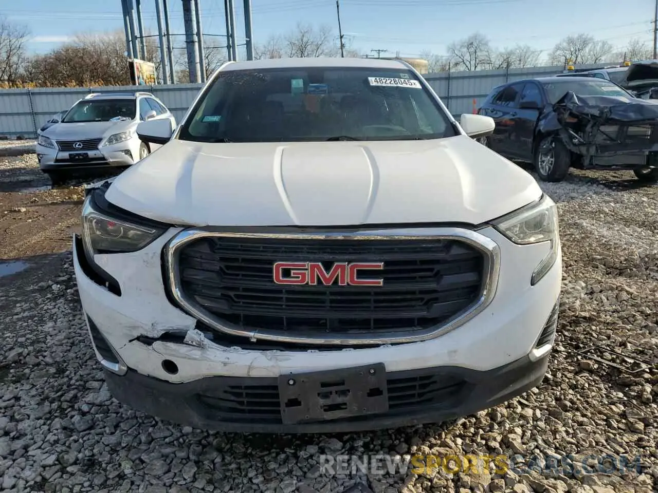 5 fotografías del automóvil dañado 3GKALMEV0KL261467 GMC TERRAIN 2019