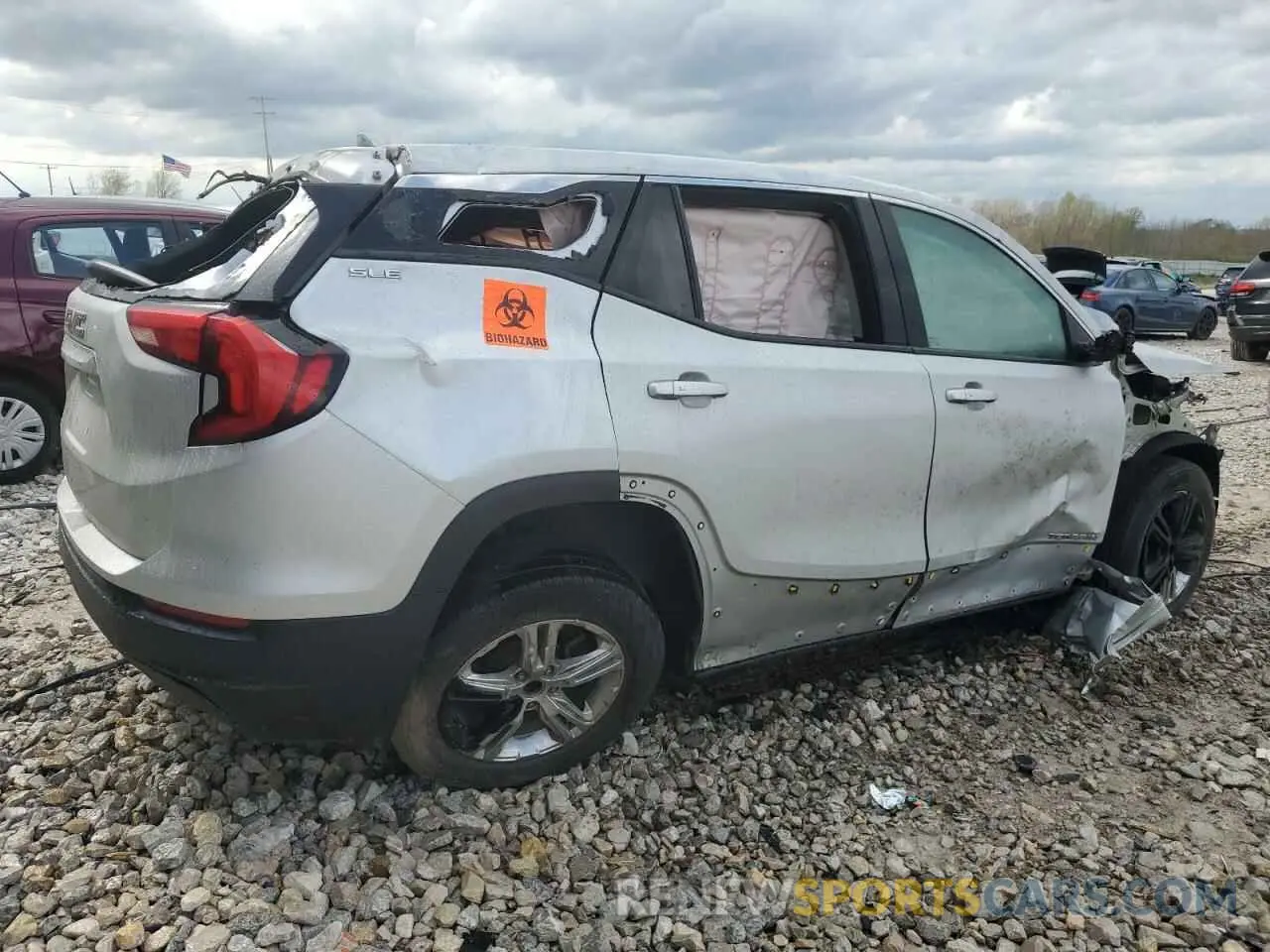 3 fotografías del automóvil dañado 3GKALMEV1KL159580 GMC TERRAIN 2019