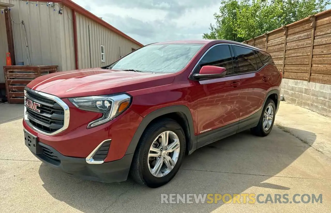 2 fotografías del automóvil dañado 3GKALMEV1KL198198 GMC TERRAIN 2019