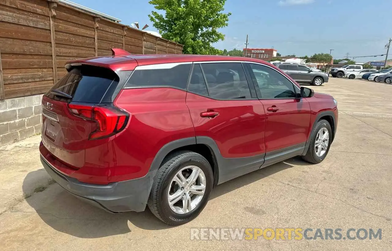 4 fotografías del automóvil dañado 3GKALMEV1KL198198 GMC TERRAIN 2019