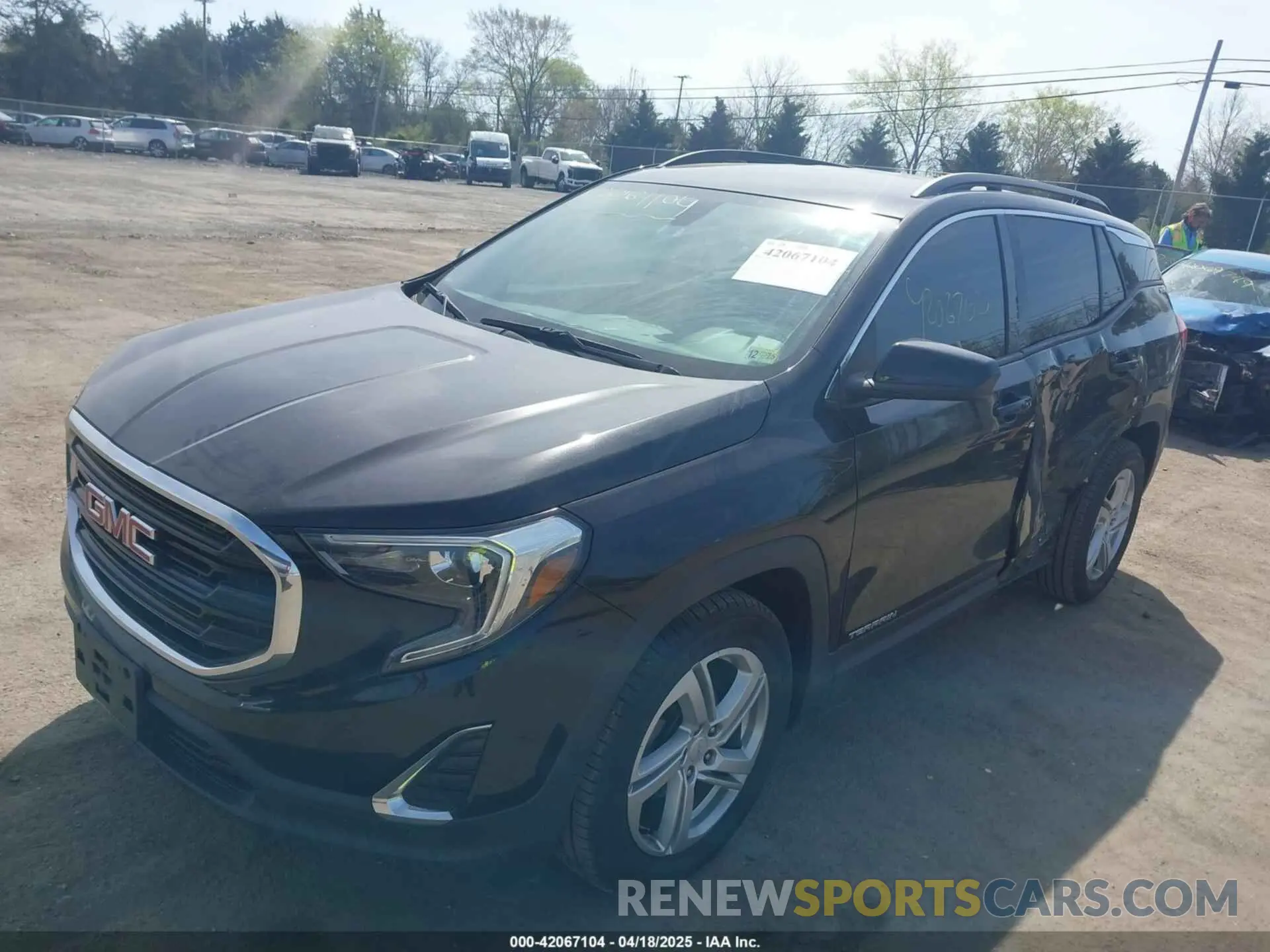 2 fotografías del automóvil dañado 3GKALMEV1KL222757 GMC TERRAIN 2019
