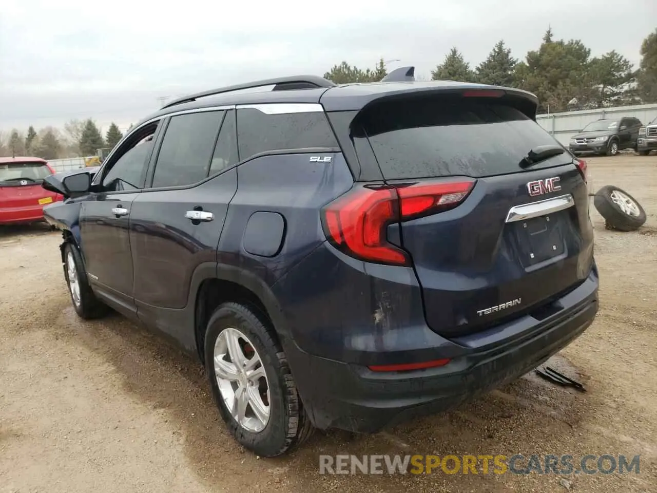 2 fotografías del automóvil dañado 3GKALMEV4KL101592 GMC TERRAIN 2019