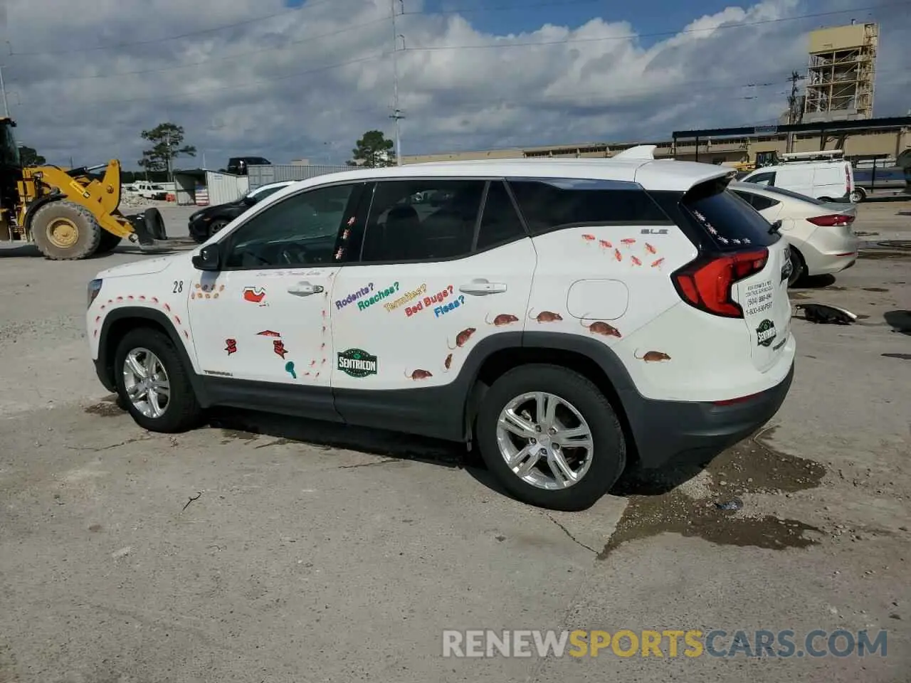 2 fotografías del automóvil dañado 3GKALMEV6KL211365 GMC TERRAIN 2019