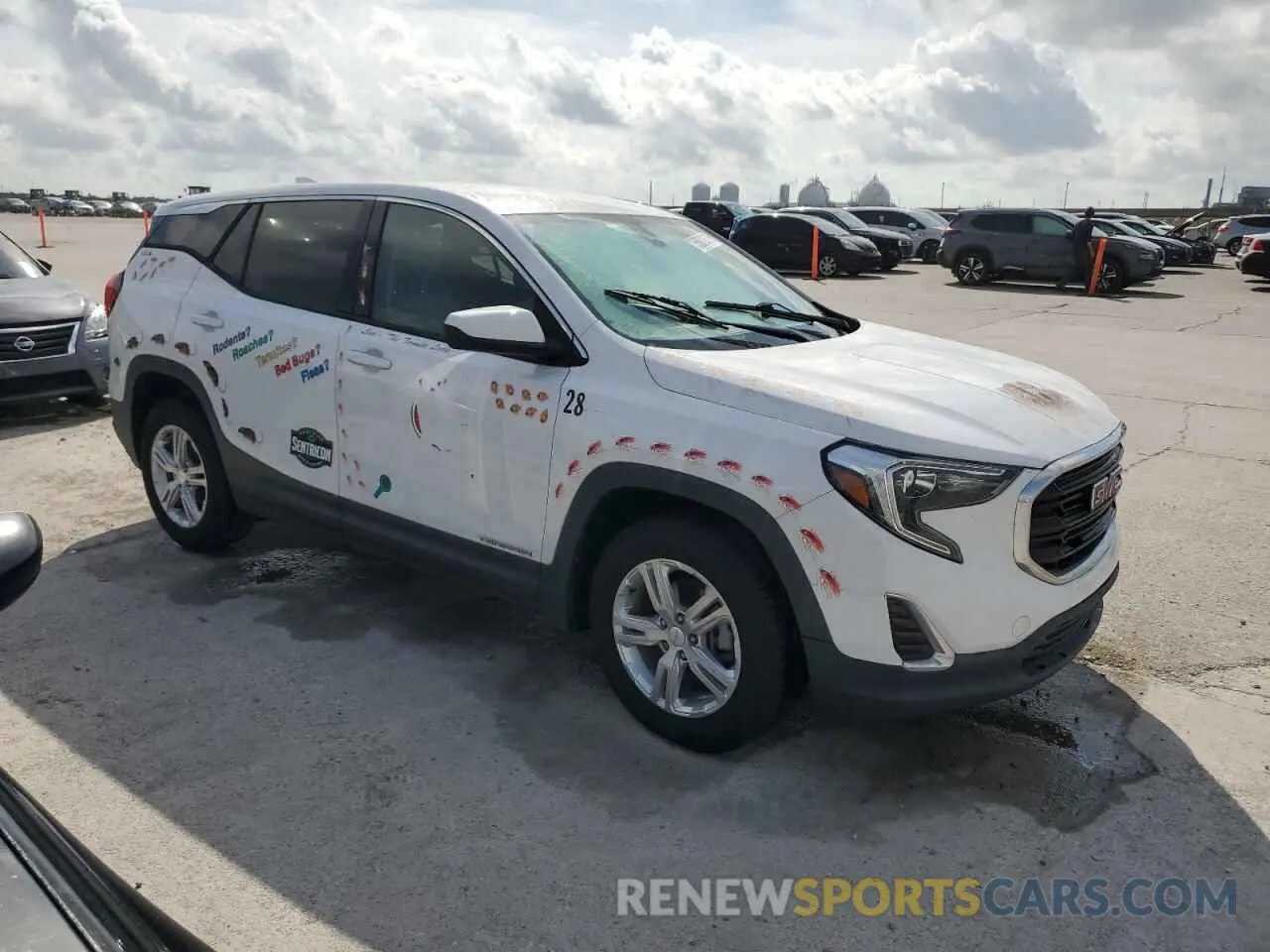 4 fotografías del automóvil dañado 3GKALMEV6KL211365 GMC TERRAIN 2019