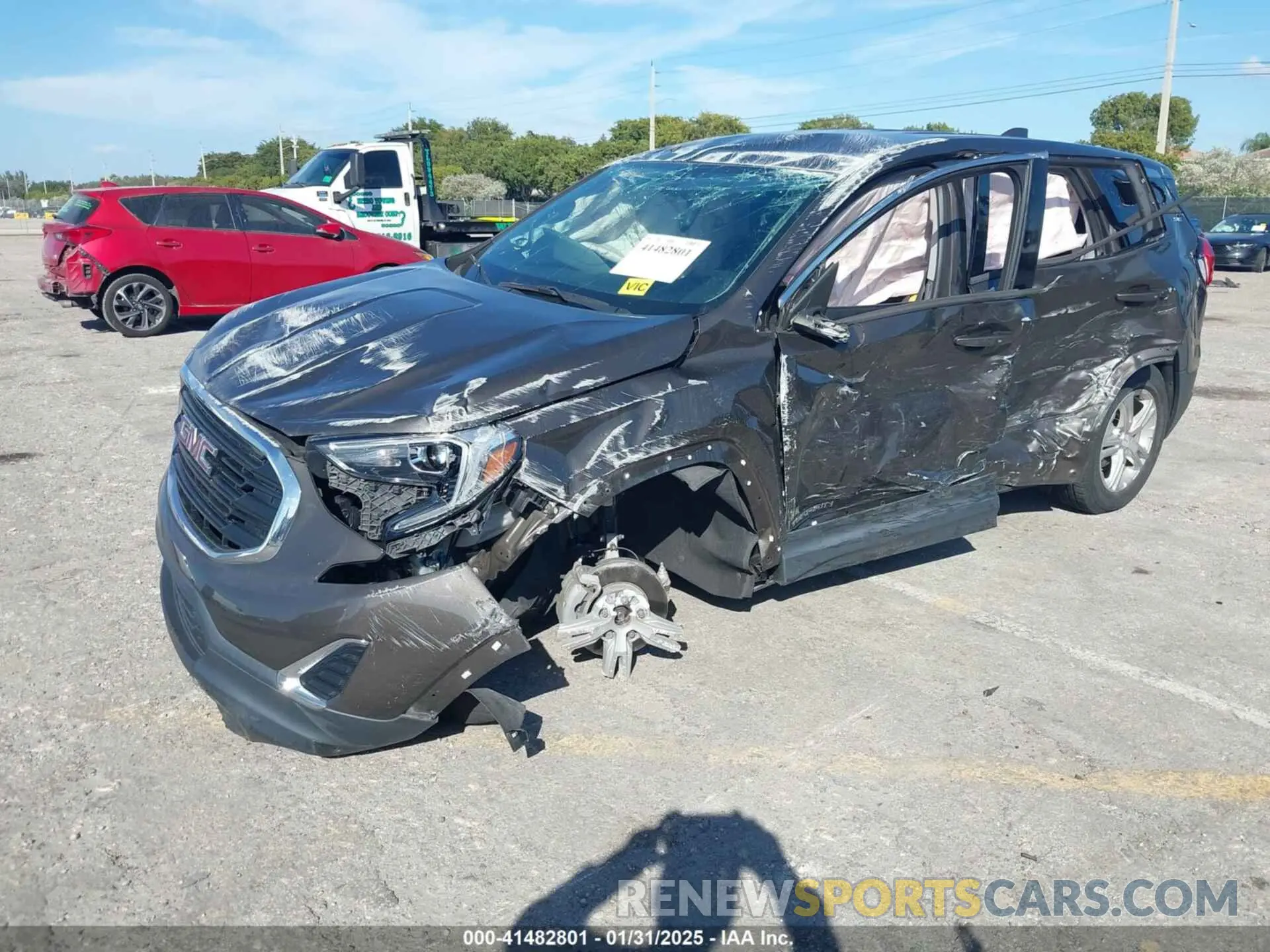2 fotografías del automóvil dañado 3GKALMEVXKL390915 GMC TERRAIN 2019