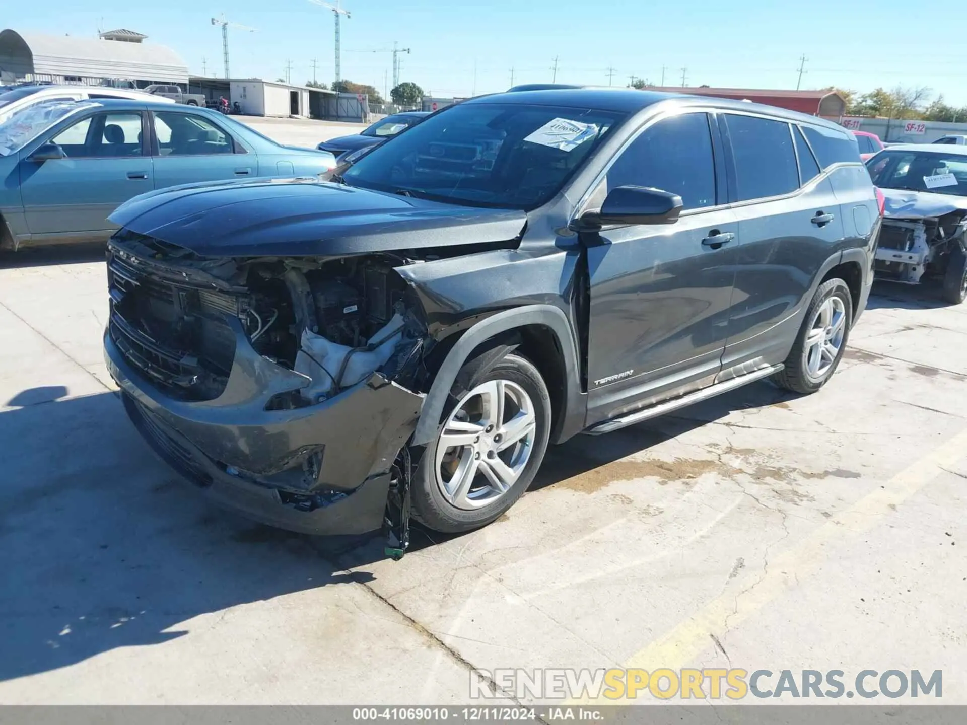 2 fotografías del automóvil dañado 3GKALMEX7KL185859 GMC TERRAIN 2019