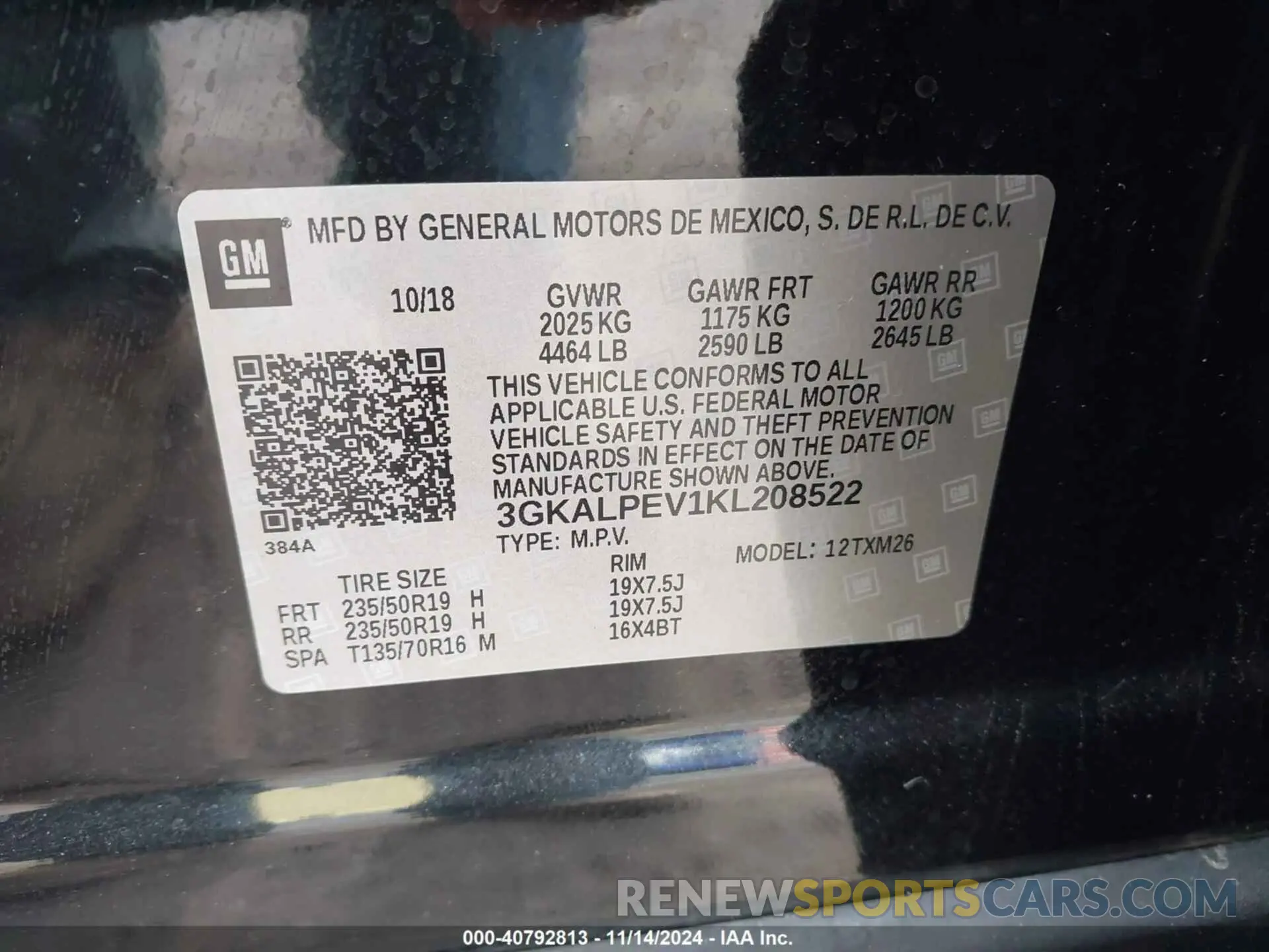 9 fotografías del automóvil dañado 3GKALPEV1KL208522 GMC TERRAIN 2019