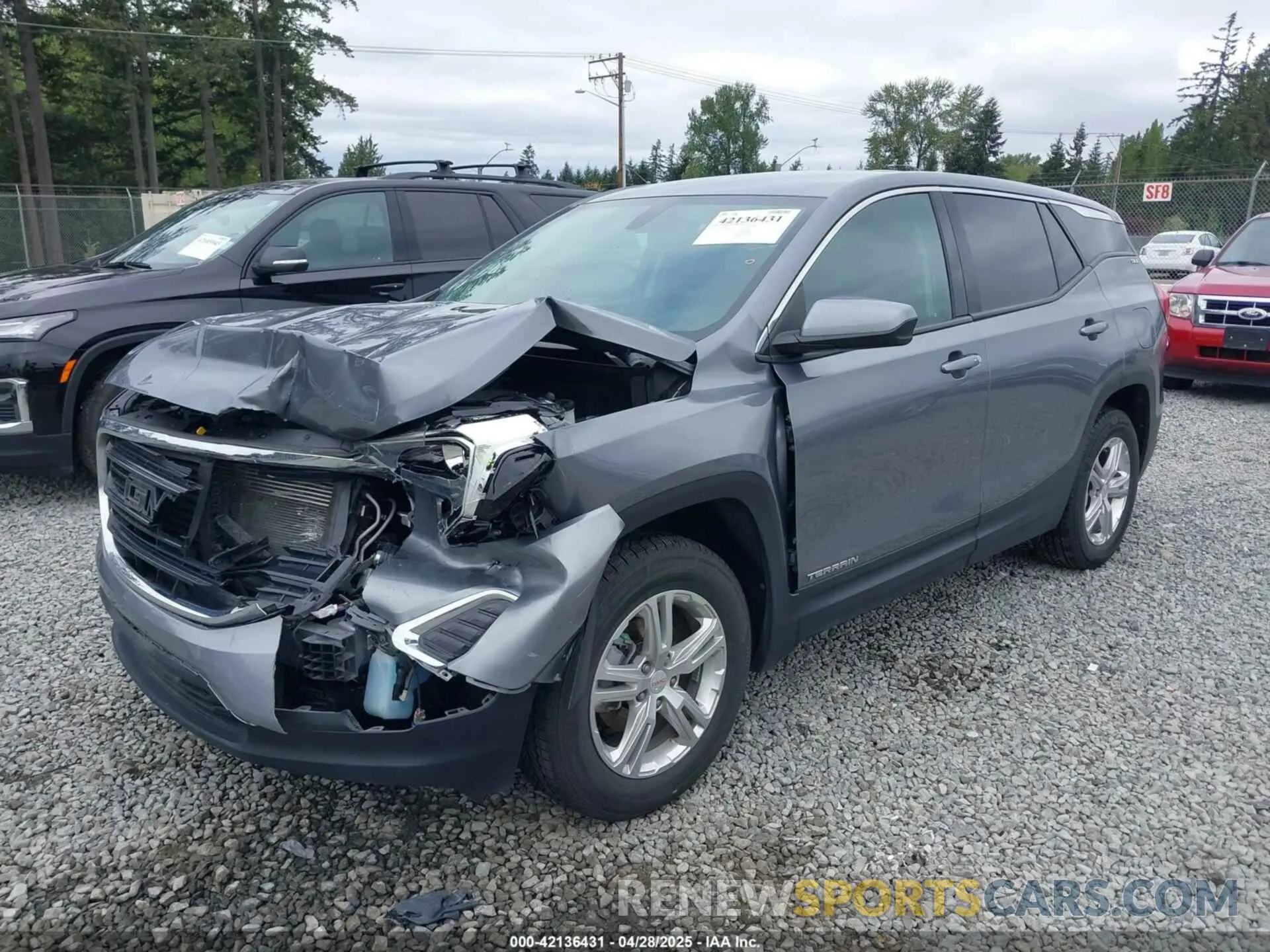 2 fotografías del automóvil dañado 3GKALTEV1KL379523 GMC TERRAIN 2019