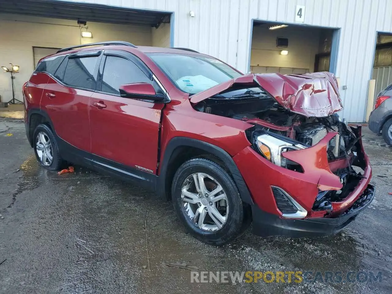4 fotografías del automóvil dañado 3GKALTEV2KL208764 GMC TERRAIN 2019