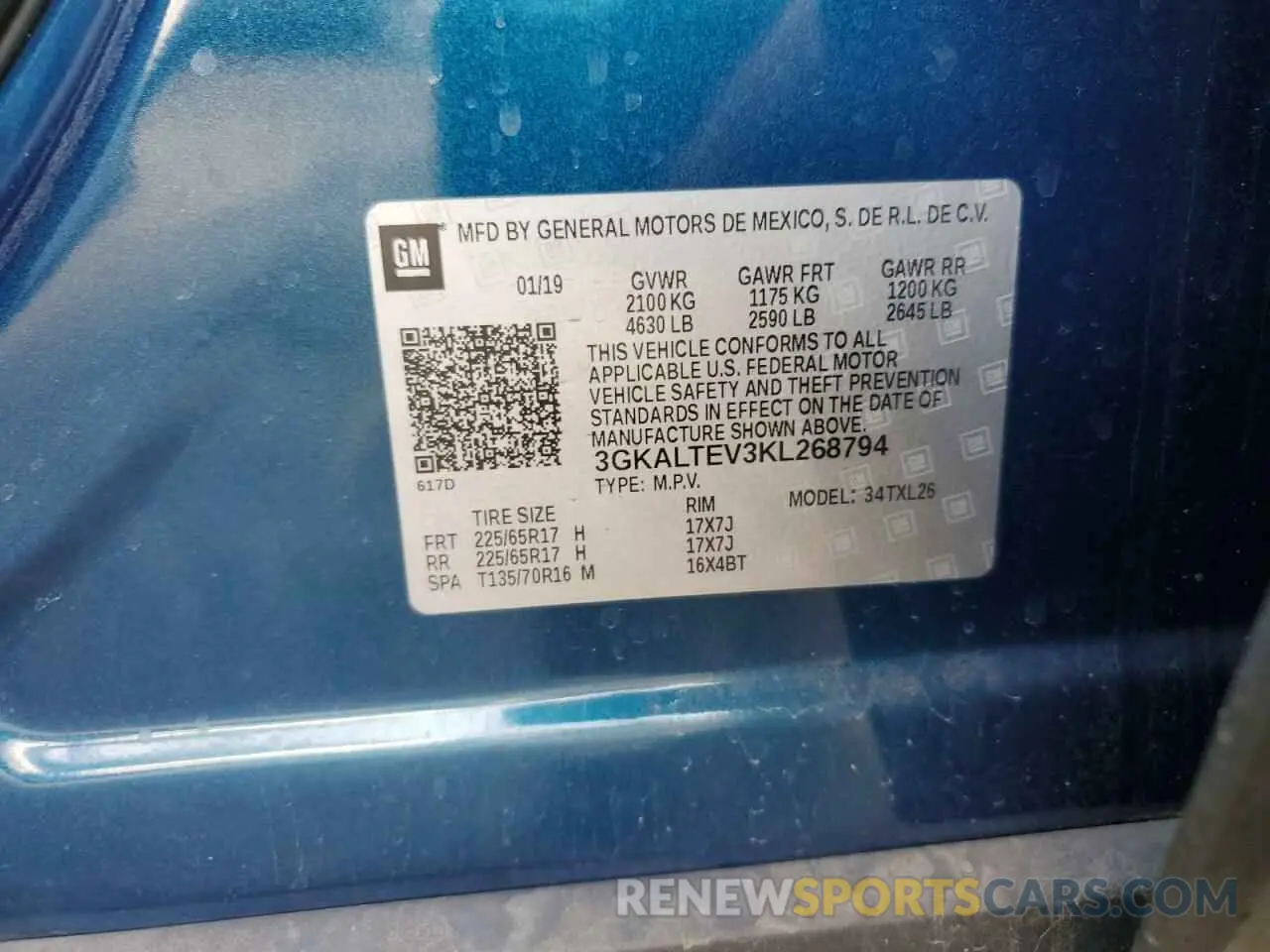 15 fotografías del automóvil dañado 3GKALTEV3KL268794 GMC TERRAIN 2019