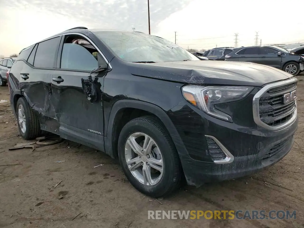 4 fotografías del automóvil dañado 3GKALTEV3KL337810 GMC TERRAIN 2019