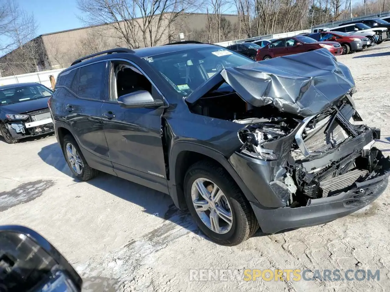 4 fotografías del automóvil dañado 3GKALTEV3KL350038 GMC TERRAIN 2019