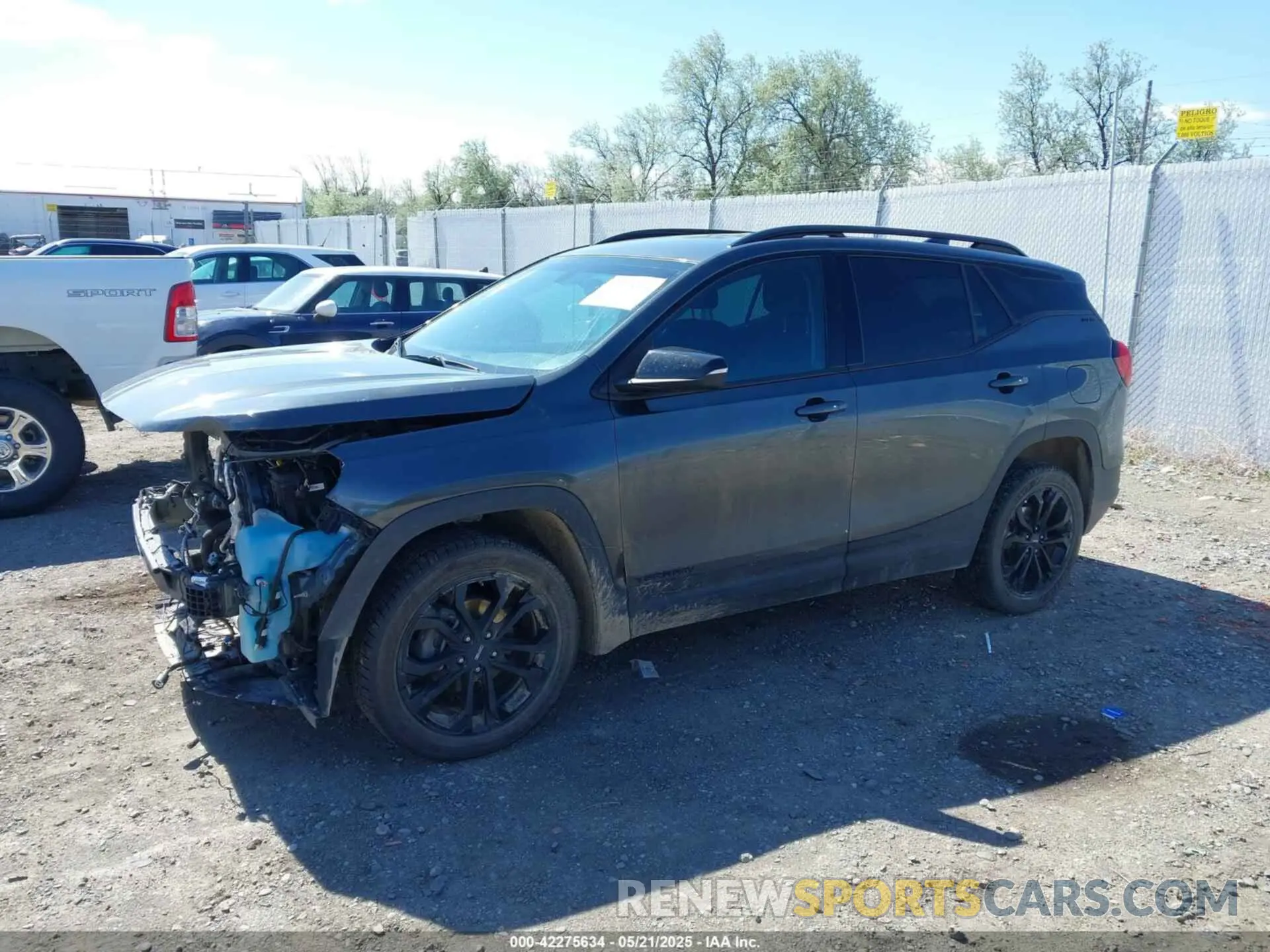 2 fotografías del automóvil dañado 3GKALTEV3KL370595 GMC TERRAIN 2019