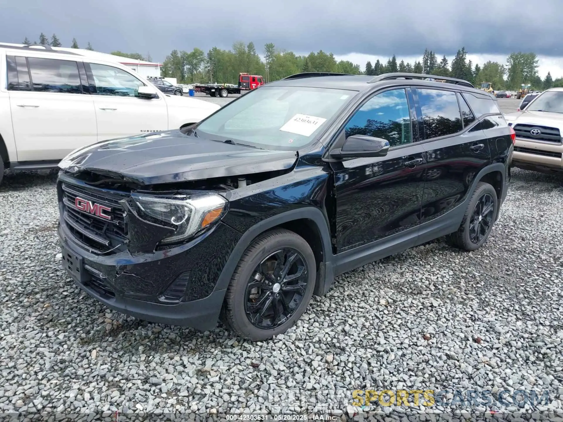 2 fotografías del automóvil dañado 3GKALTEV4KL102283 GMC TERRAIN 2019